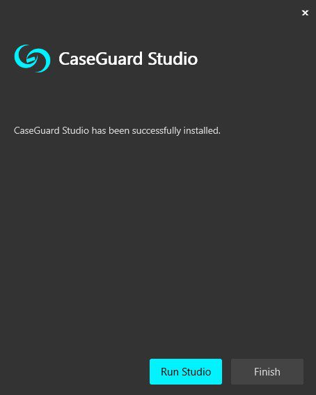 caseguard-successfully-installed-window