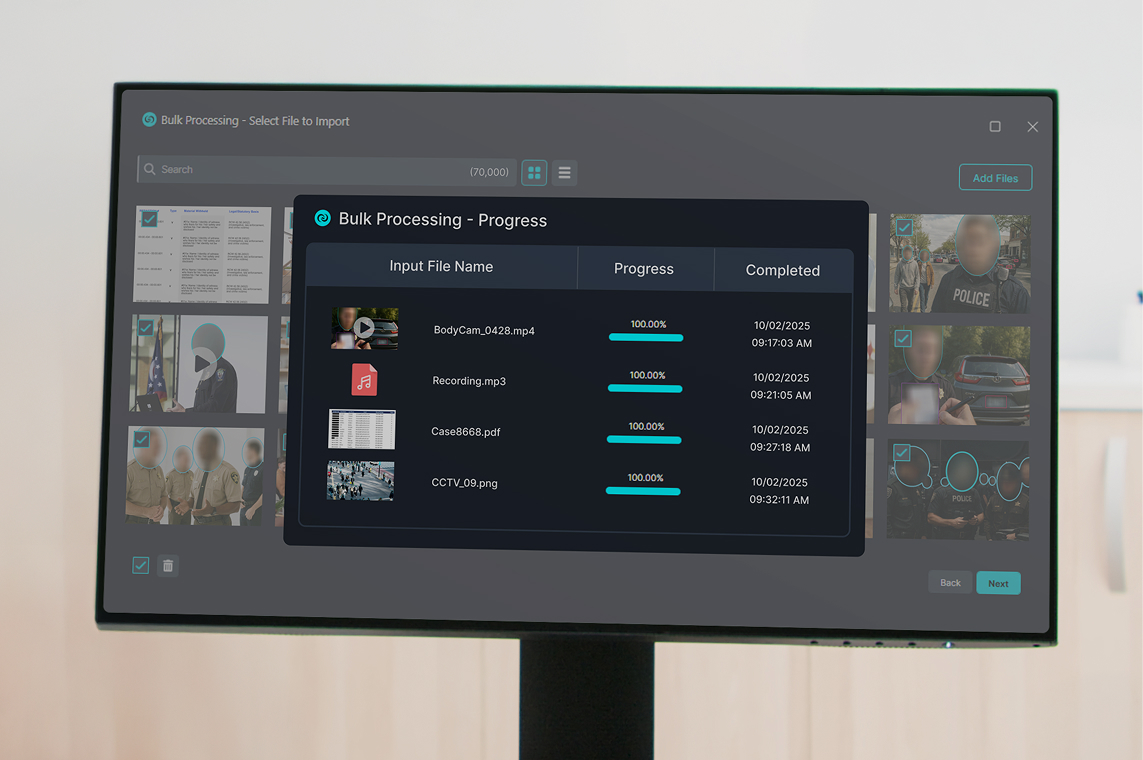 Get rid of your backlogs with CaseGuard’s AI bulk redaction tools