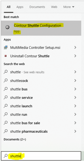 Search Shuttle Pro Configuration