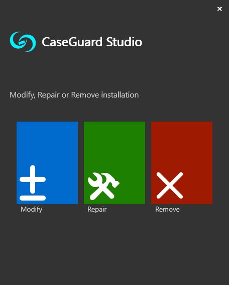 CaseGuard Modify Window Image
