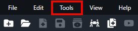 Select "tools" 