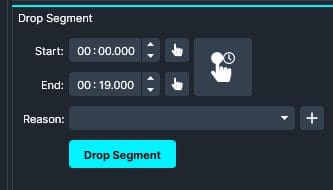 The Drop Segment Tool in CaseGuard Studio.