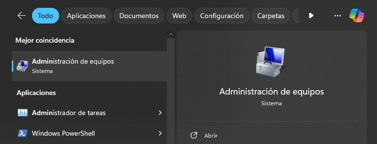 Windows Device Manager in Spanish