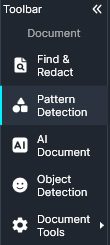 Pattern Detection option selected in the ToolBar