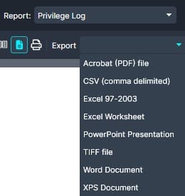 export-privilege-log