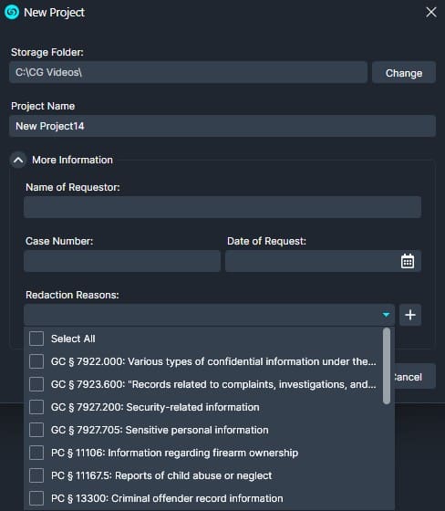 redaction-reasons-dropdown