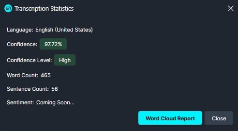 transcription-statistics