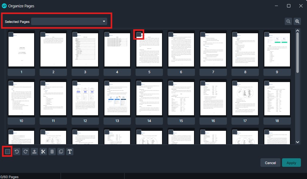 selection-boxes-organize-pages
