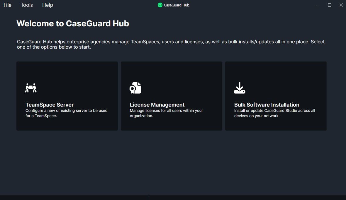 CaseGuard-Hub-Main-Menu