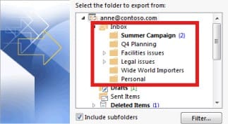 filter-by-folder-outlook