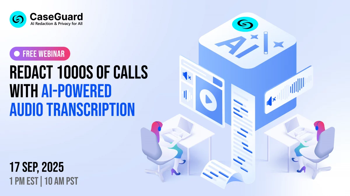 Free Webinar: How Agencies Redact 1000s of Calls with AI-Powered Audio Transcription
