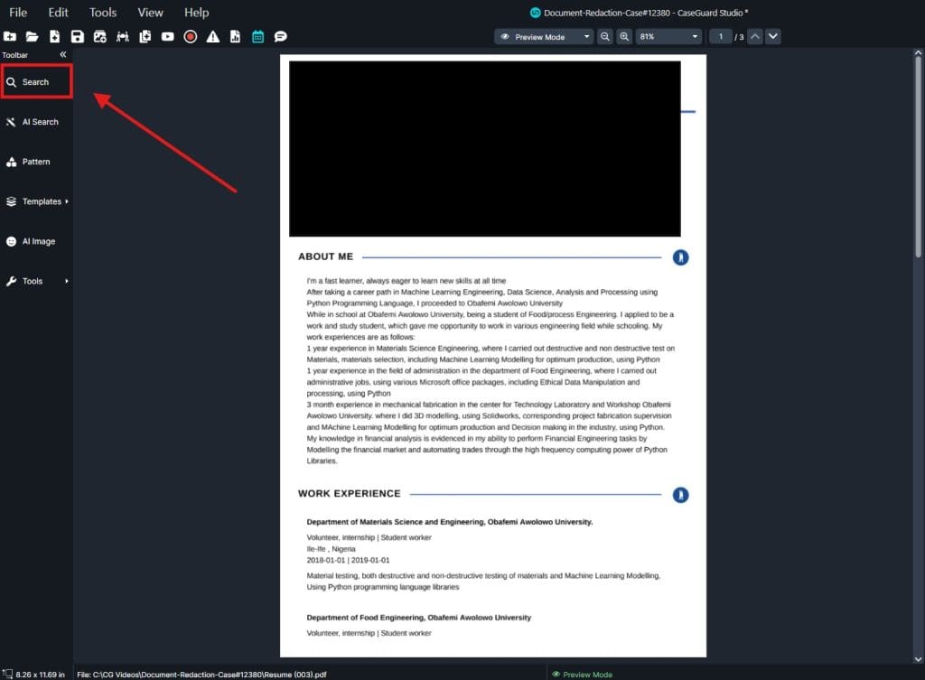 search-list | CaseGuard search-list