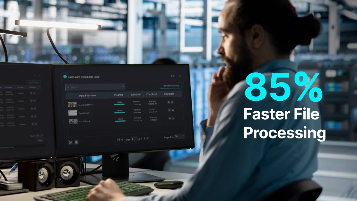 How CaseGuard Automates Video and Audio Redaction While You’re Away